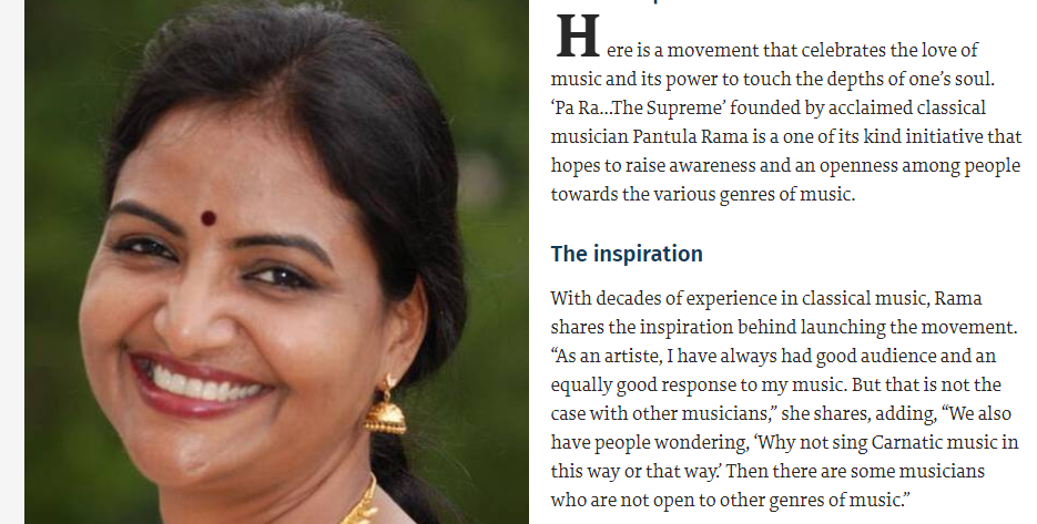 Article in 'The Hindu'